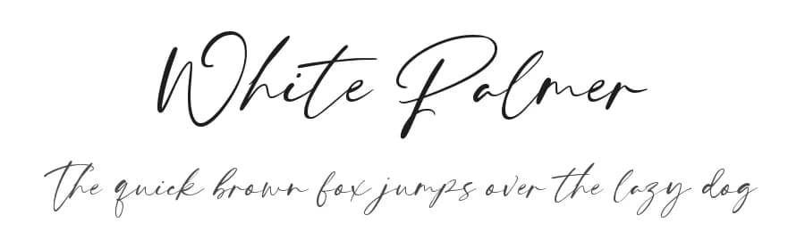 White Palmer by Creavibes Design — Script Handwritten Font