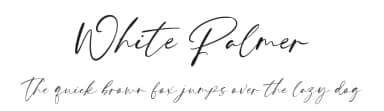 White Palmer by Creavibes Design — Script Handwritten Font — thumbnail 1