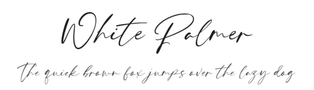 White Palmer by Creavibes Design — Script Handwritten Font