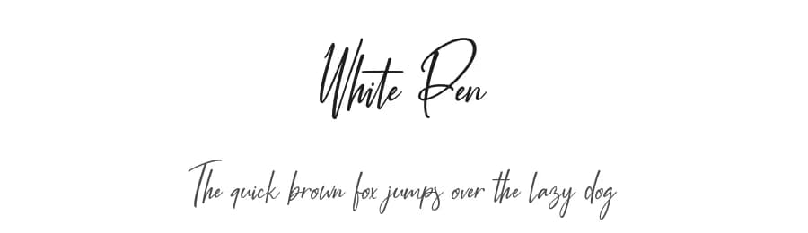 White Pen by Suzuran San — Script Handwritten Font
