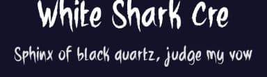 White Shark Cre by Fred Cre — Script Handwritten Font — thumbnail 2