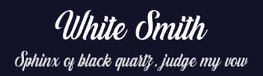 White Smith by Hanzel Graphic — Script Handwritten Font — thumbnail 2