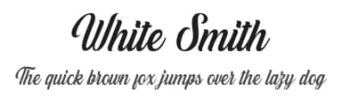 White Smith by Hanzel Graphic — Script Handwritten Font — thumbnail 1