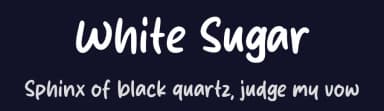 White Sugar by Origin Type — Script Handwritten Font — thumbnail 2