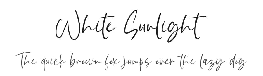 White Sunlight by Bluestype Studio — Script Handwritten Font