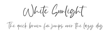White Sunlight by Bluestype Studio — Script Handwritten Font — thumbnail 1