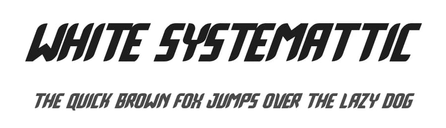 White Systemattic by Kong Font — Script Handwritten Font