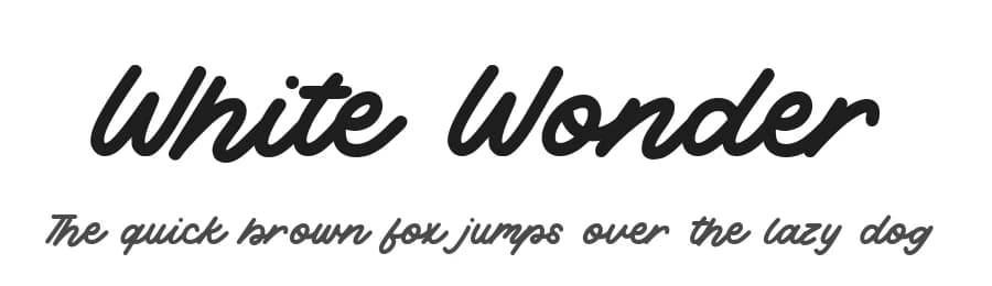 White Wonder by Balpirick Studio — Script Handwritten Font