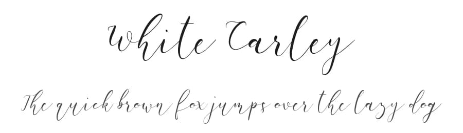 White Carley by Paily Studio — Script Handwritten Font