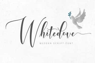 Whitedove Script Font by FadeLine — Script Handwritten Font — thumbnail 1