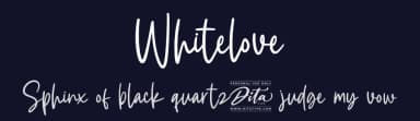 Whitelove by Ditatype — Script Handwritten Font — thumbnail 2