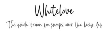 Whitelove by Ditatype — Script Handwritten Font — thumbnail 1