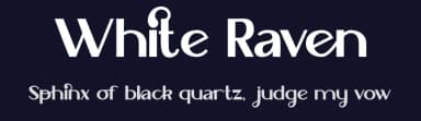 White Raven by PutraCetol Studio — Sans Serif Font — thumbnail 2