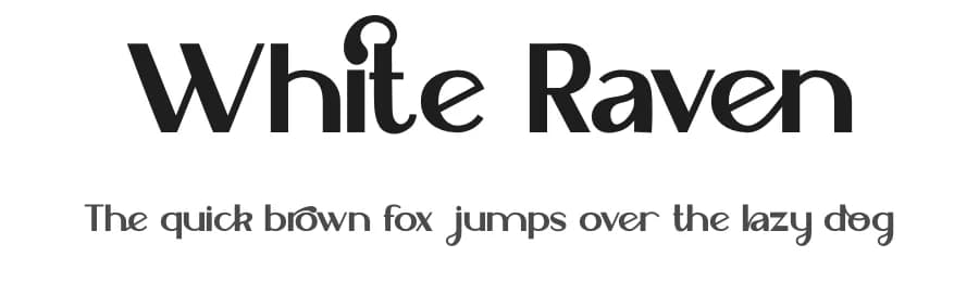 White Raven by PutraCetol Studio — Sans Serif Font