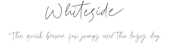 Whiteside by Prioritype Co — Script Handwritten Font