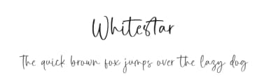 Whitestar by Balpirick Studio — Script Handwritten Font — thumbnail 1