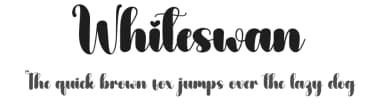 Whiteswan by Andi Moz — Script Handwritten Font — thumbnail 1