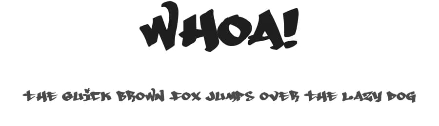 Whoa! by Johan Waldenström — Script Handwritten Font