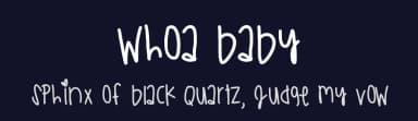 Whoa Baby by Des Gomez — Script Handwritten Font — thumbnail 2