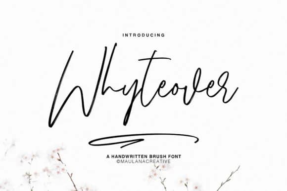 Whyteover Font by Maulana Creative — Script Handwritten Font