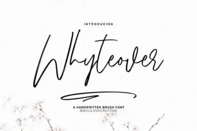 Whyteover Font by Maulana Creative — Script Handwritten Font — thumbnail 1