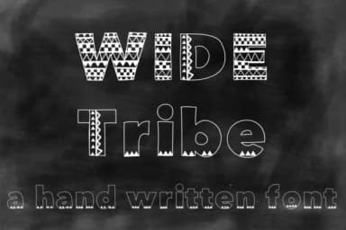 Wide Tribe Font by ashley_lynne18 — Script Handwritten Font — thumbnail 1