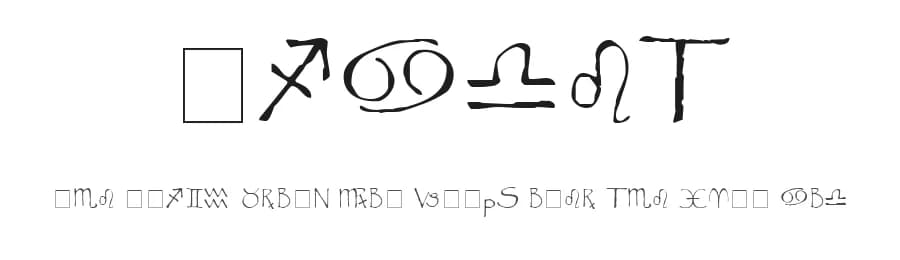 Widget by Jason Davies — Dingbats Font