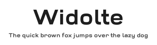 Widolte by Studio Typo — Sans Serif Font