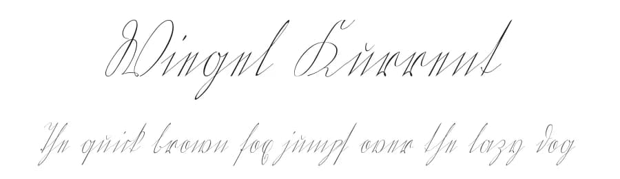 Wiegel Kurrent by Peter Wiegel — Script Handwritten Font