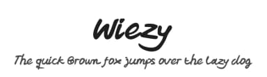 Wiezy by Hai Font — Script Handwritten Font — thumbnail 1