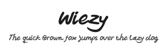 Wiezy by Hai Font — Script Handwritten Font