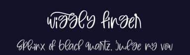 Wiggly Finger by Four Lines — Script Handwritten Font — thumbnail 2