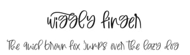 Wiggly Finger by Four Lines — Script Handwritten Font — thumbnail 1