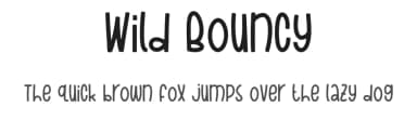 Wild Bouncy by Forberas Club — Script Handwritten Font — thumbnail 1