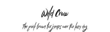 Wild Crow by Abraham Type (AldeDesign Studio) — Script Handwritten Font — thumbnail 1