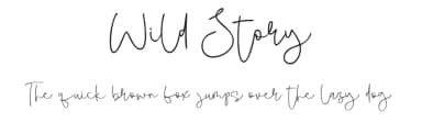 Wild Story by olivetype — Script Handwritten Font — thumbnail 1