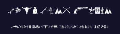 Wild West Icons by Woodcutter — Dingbats Font — thumbnail 2