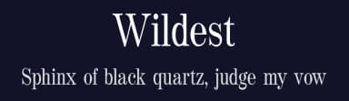 Wildest by Gholib Tammami — Serif Font — thumbnail 2