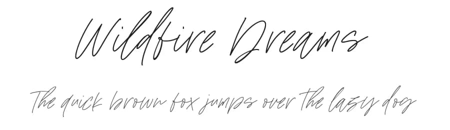 Wildfire Dreams by Balpirick Studio — Script Handwritten Font