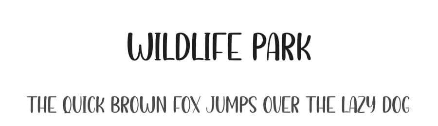Wildlife Park by Andi Moz — Script Handwritten Font