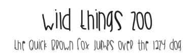 Wild Things Zoo by Des Gomez — Script Handwritten Font — thumbnail 1