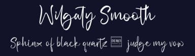 Wilgaty Smooth by Motokiwo — Script Handwritten Font — thumbnail 2