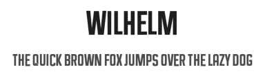 Wilhelm by Vladimir Nikolic — Sans Serif Font — thumbnail 1