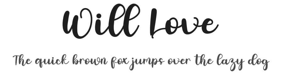 Will Love by Inermedia Studio — Script Handwritten Font