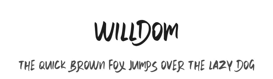 Willdom by Vultype — Script Handwritten Font
