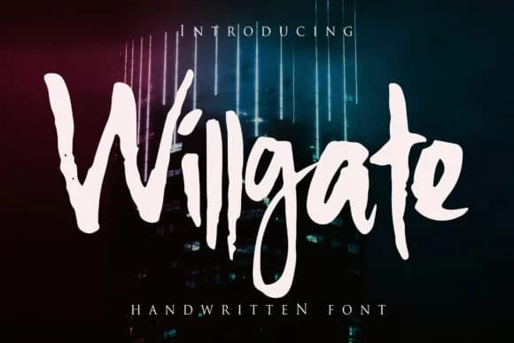 Willgate Font by senoajifont — Script Handwritten Font — preview 1