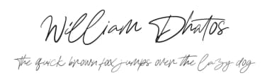 William Dhatos by Kotak Kuning Studio — Script Handwritten Font — thumbnail 1