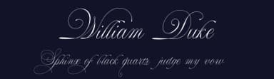 William Duke by alcode — Script Handwritten Font — thumbnail 2