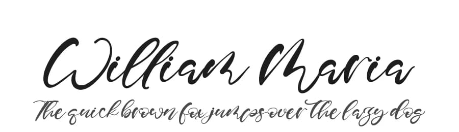 William Maria by Staircase Studio — Script Handwritten Font