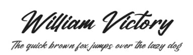 William Victory by Letterena Studios — Script Handwritten Font — thumbnail 1